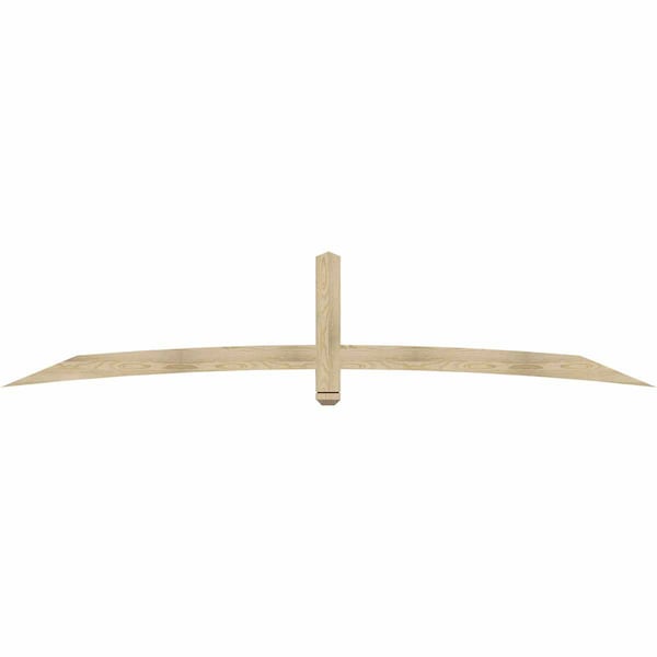 Ekena Millwork Bellingham Rough Sawn Timber Gable Bracket, Douglas Fir, 108"W x 22"H x 2"D x 4"F, 5/12 Pitch GBW108X22X0204BEL00RDF - main